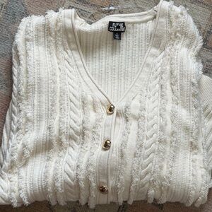 Cream Cable Knit Sweater